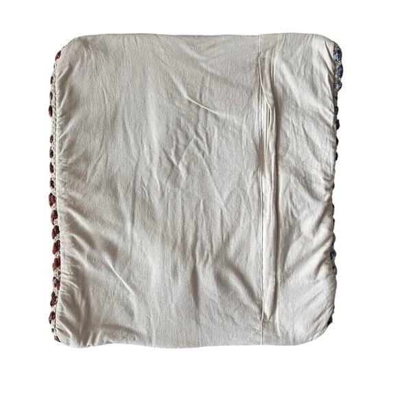 Merchant 41 Lot 3 Turkish Boho Multicolor Wool/Cotton Throw Pillow Cases 18x18 - Picture 6 of 14